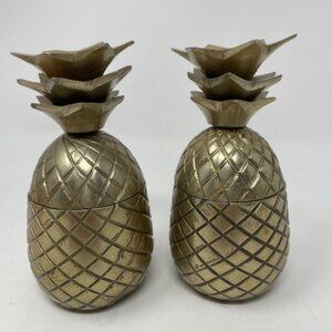 Jodhpuri MINI GOLD PINEAPPLE SHOT CUPS MUGS -  SET OF 2